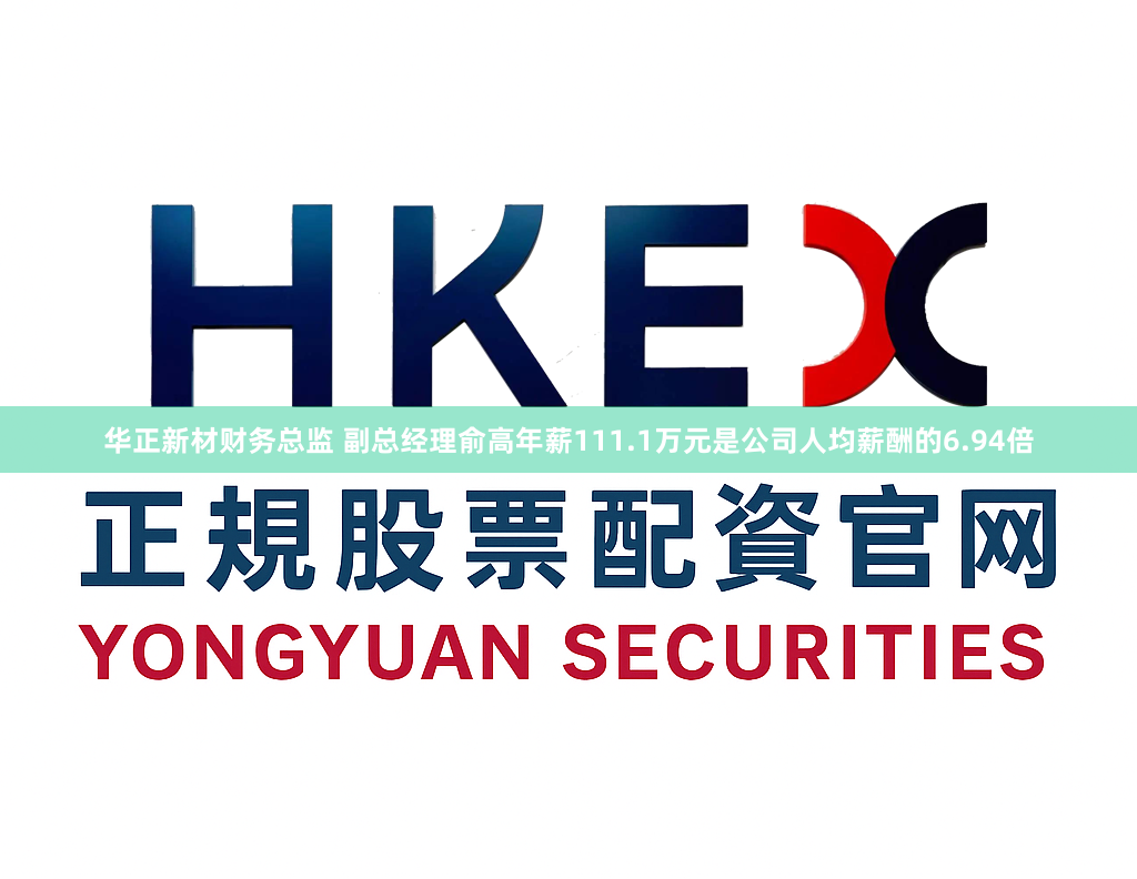 华正新材财务总监 副总经理俞高年薪111.1万元是公司人均薪酬的6.94倍